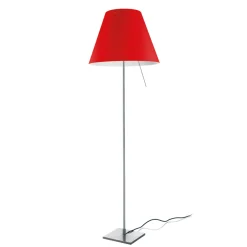 Luceplan Costanza Terra Fix mit Schalter, Alu