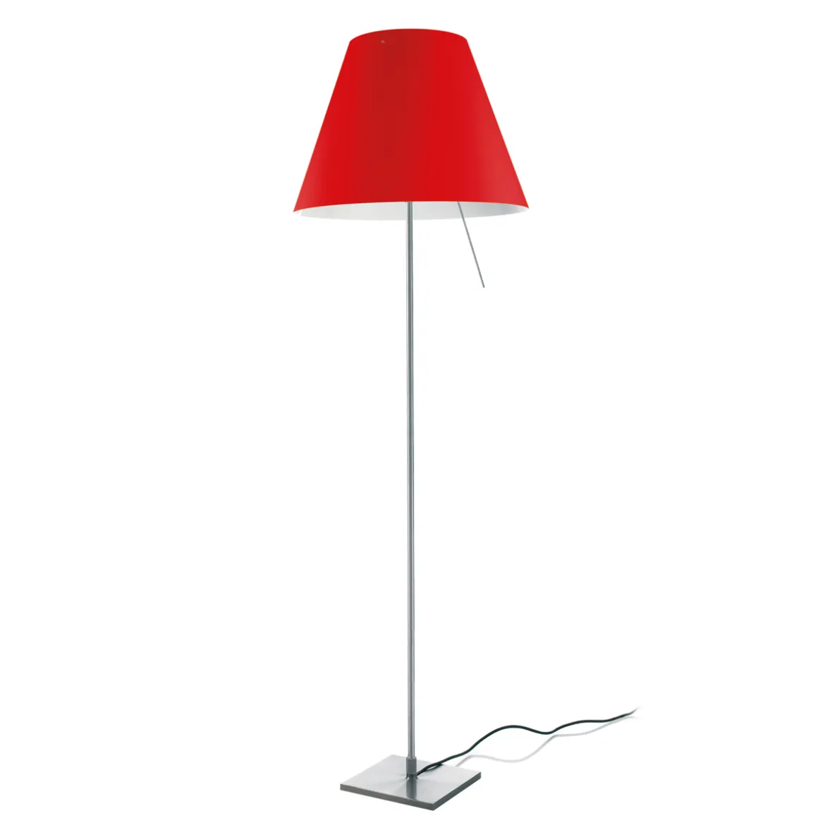 Luceplan Costanza Terra Fix mit Schalter, Alu