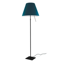 Luceplan Costanza Terra Teleskop mit Touchdimmer, schwarz