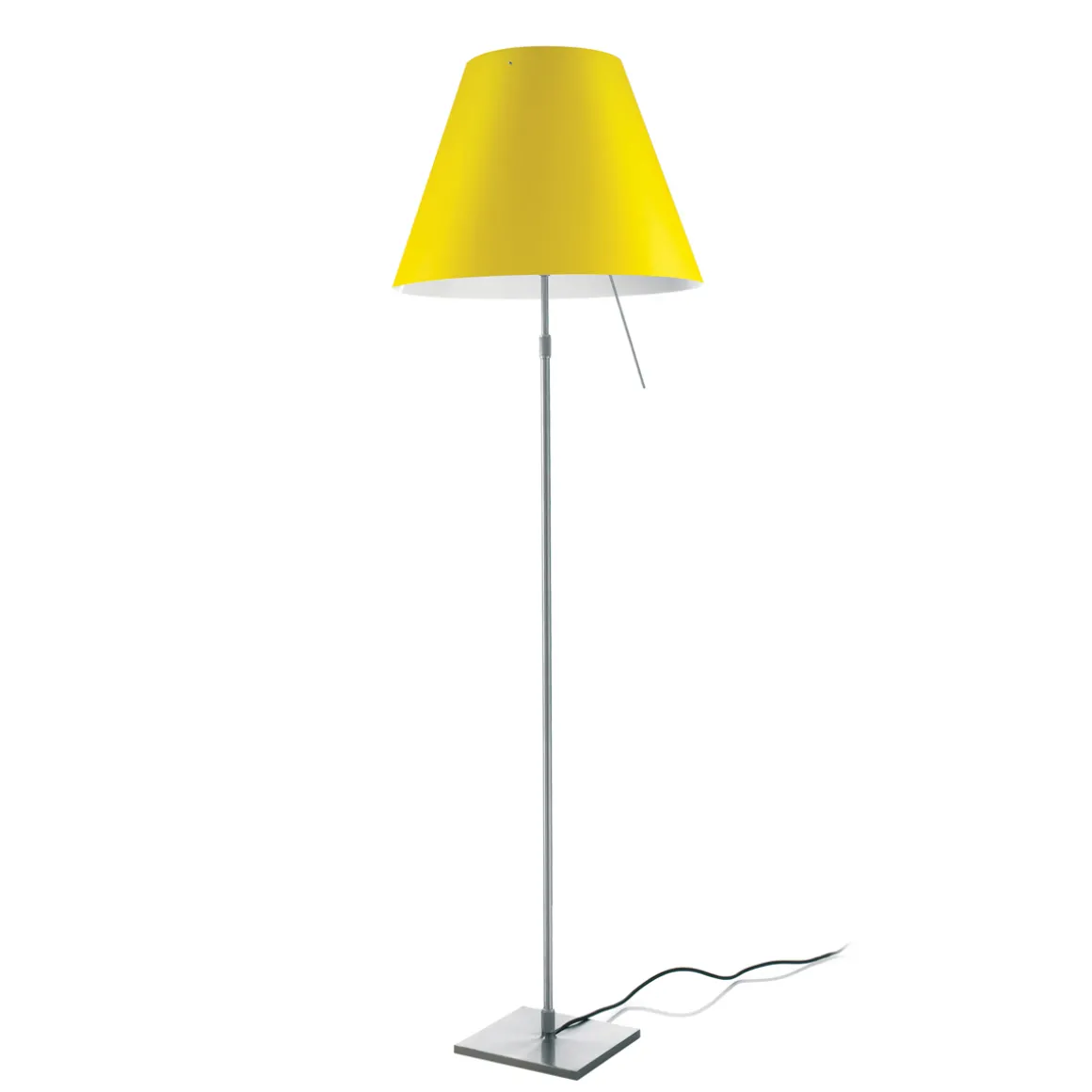 Luceplan Costanza Terra Teleskop mit Touchdimmer, Alu