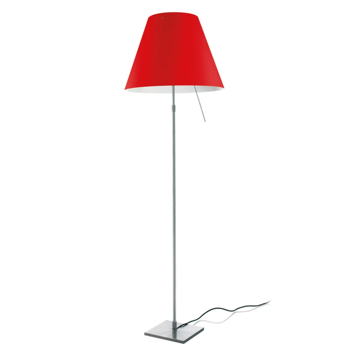 Luceplan Costanza Terra Teleskop mit Touchdimmer, Alu