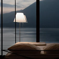 Luceplan Costanza Terra Teleskop mit Touchdimmer, Alu