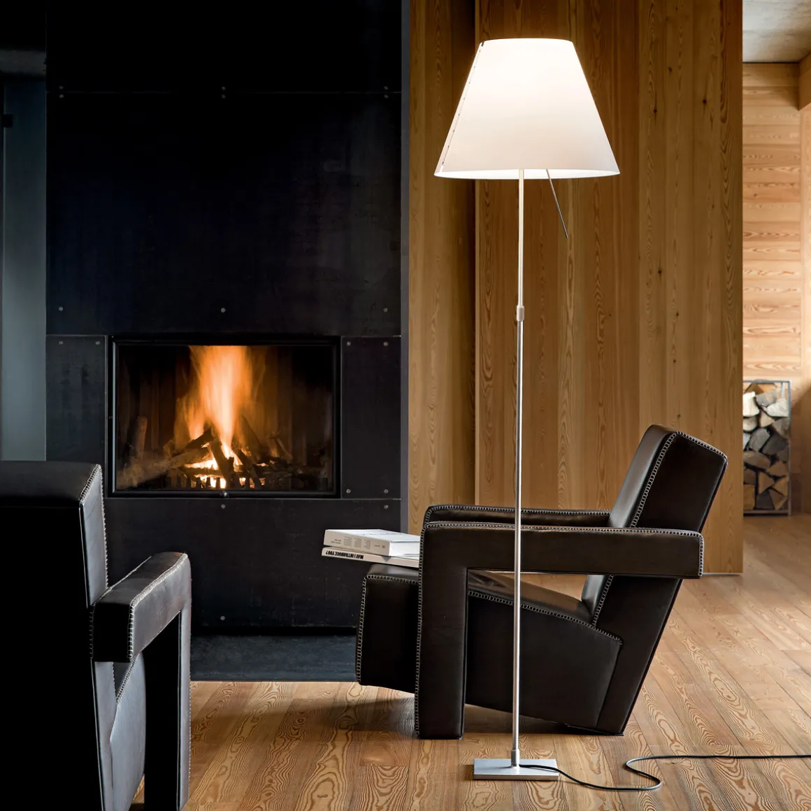 Luceplan Costanza Terra Teleskop mit Touchdimmer, Alu