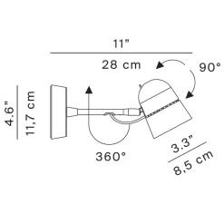 Luceplan Counterbalance Spot LED Parete / Soffitto