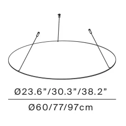 Luceplan Diffusorscheibe für Silenzio Sospensione