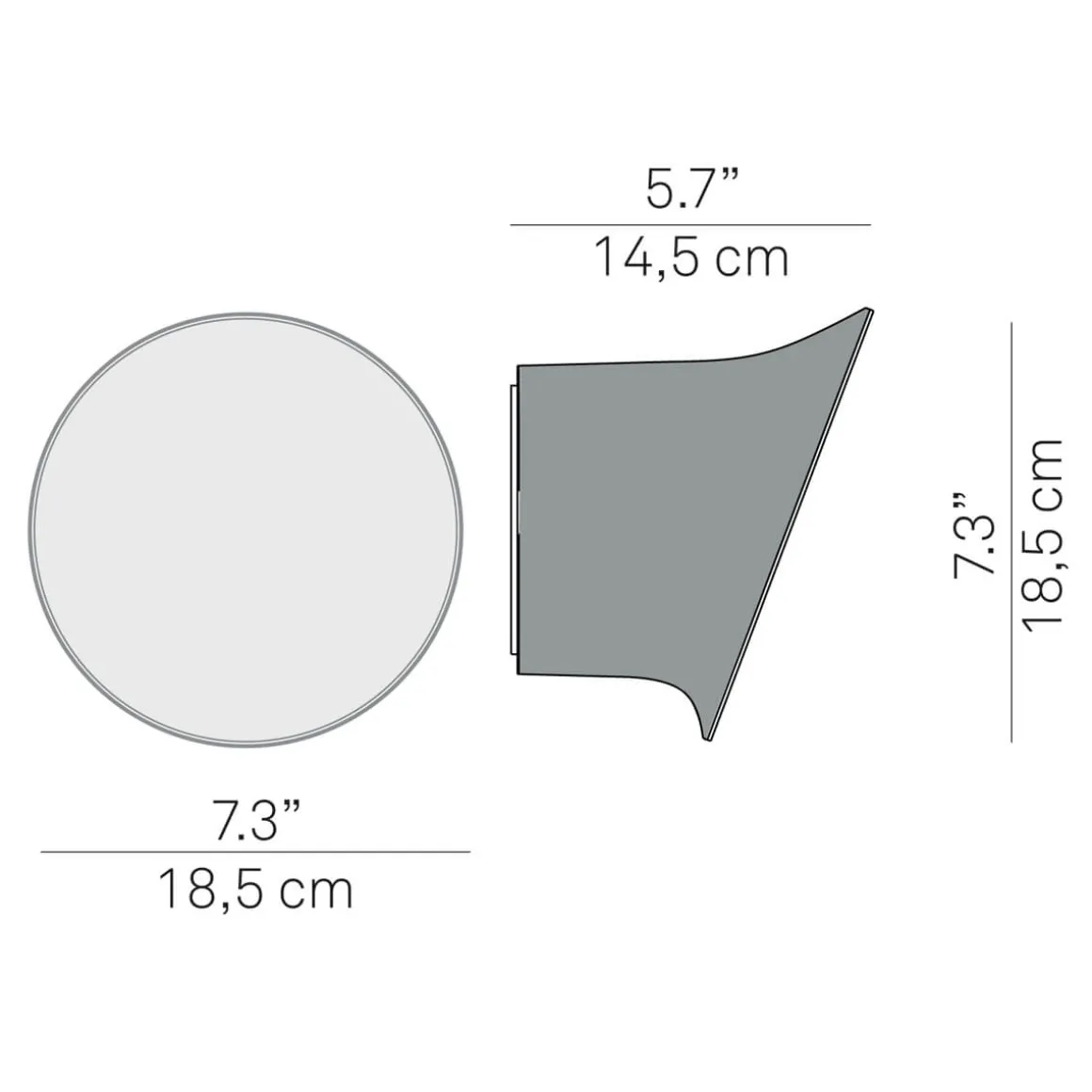 Luceplan ecran In & Out LED Parete