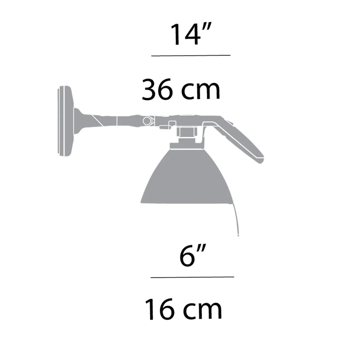 Luceplan Fortebraccio Spot Parete / Soffitto