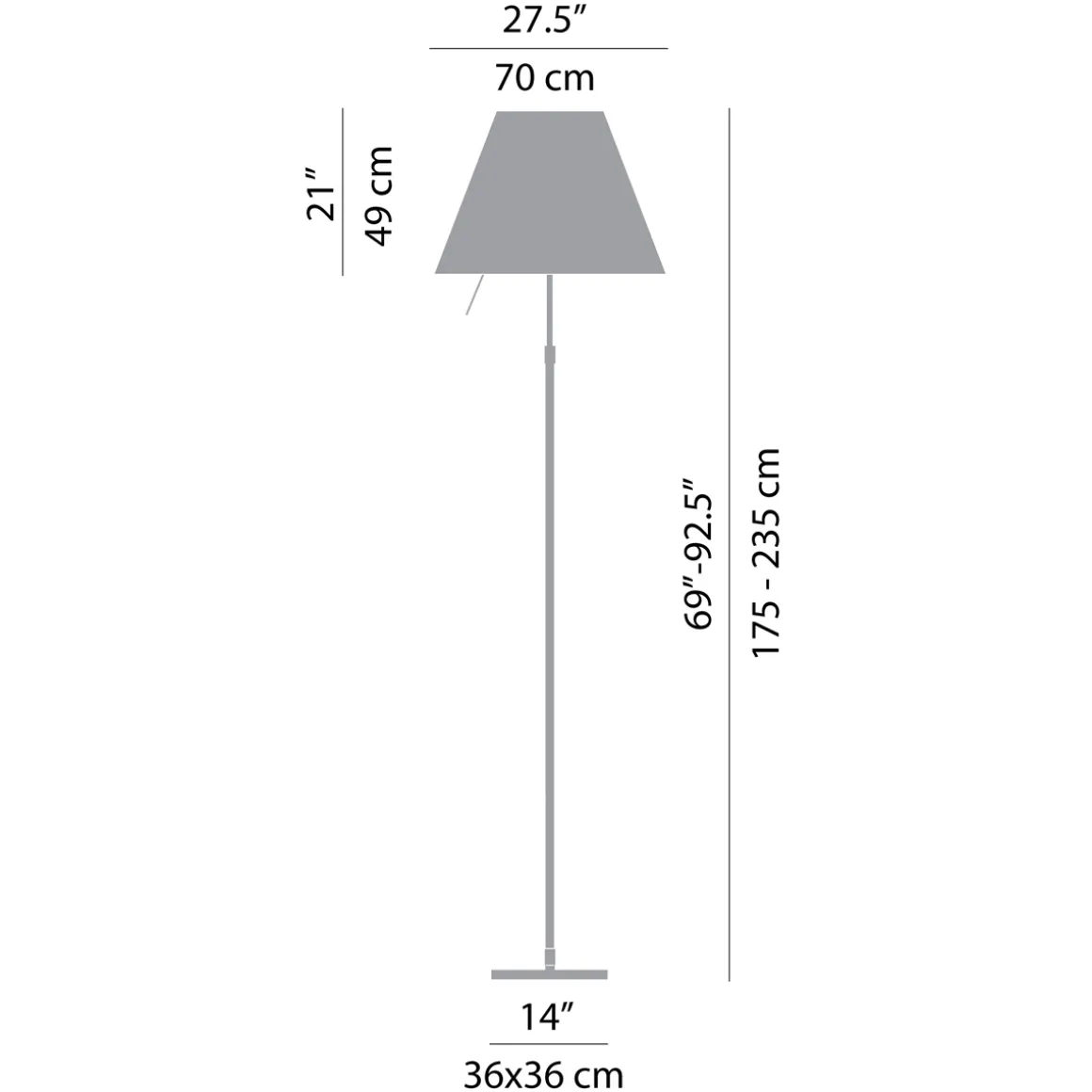Luceplan Grande Costanza Terra