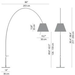Luceplan Lady Costanza Terra mit Dimmer