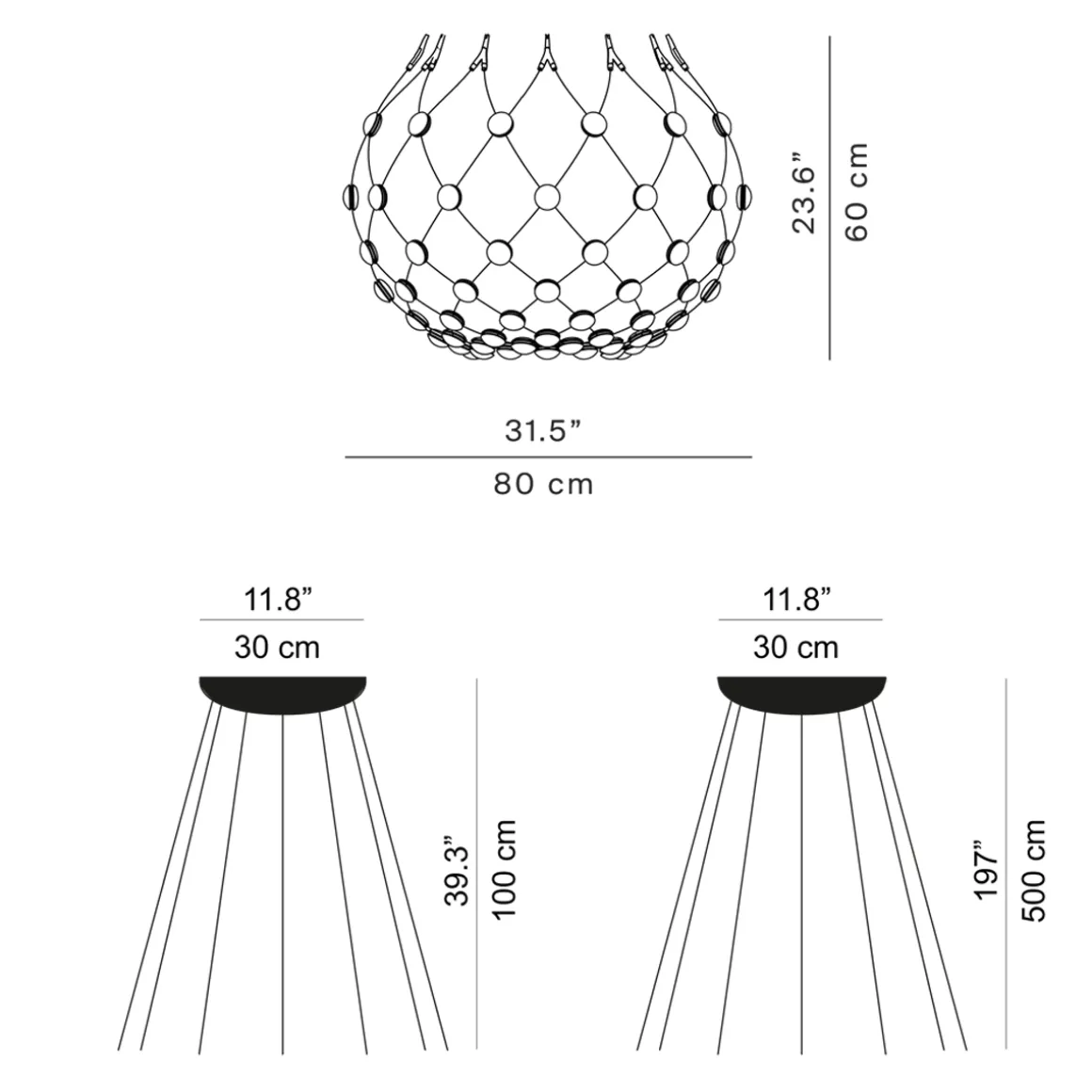 Luceplan Mesh Wireless LED Sospensione