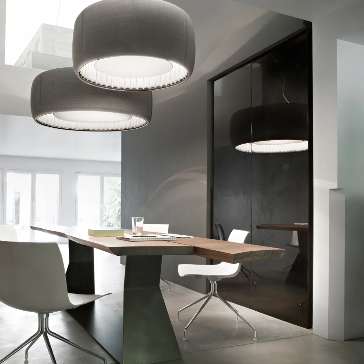 Luceplan Silenzio LED Sospensione, Ø: 90 cm