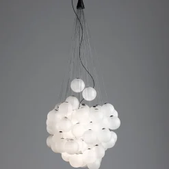 Luceplan Stochastic LED Sospensione, opalweiß