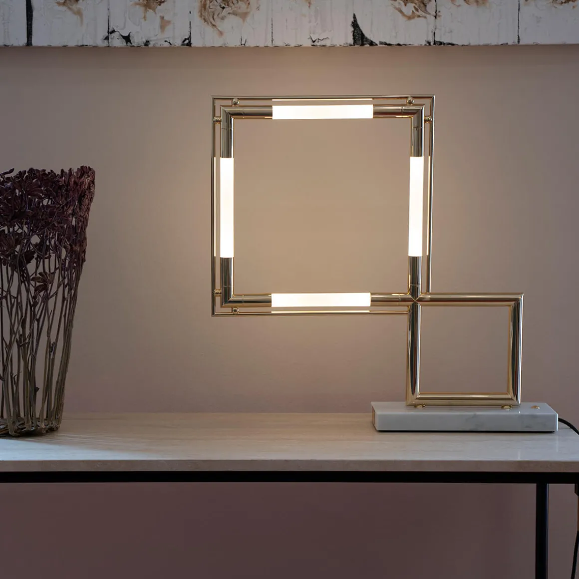 Lumen Center Quadro LED Tischleuchte