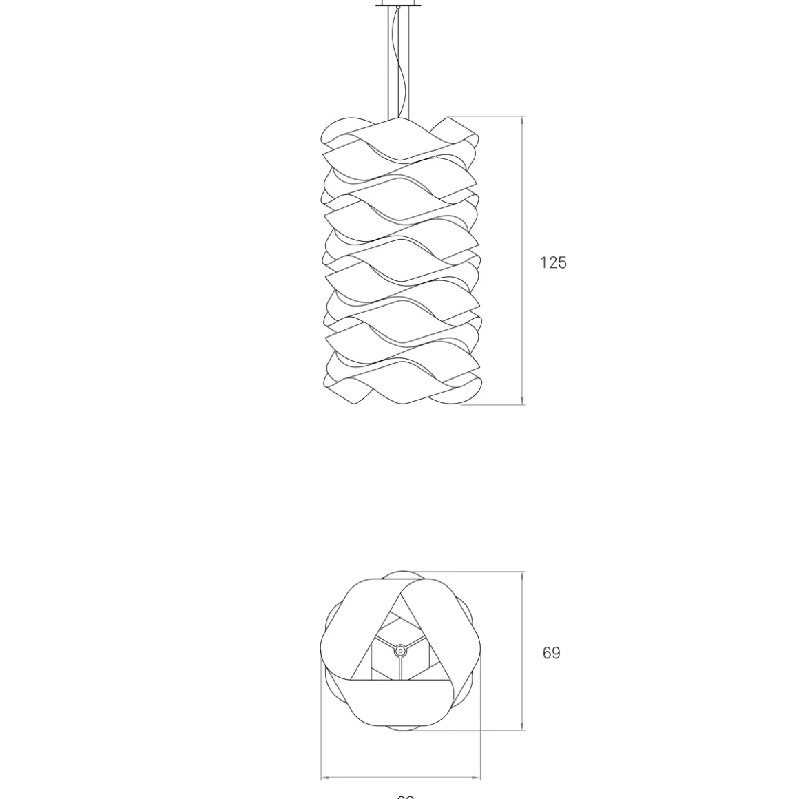 LZF Lamps Link Chain 4 Pendelleuchte