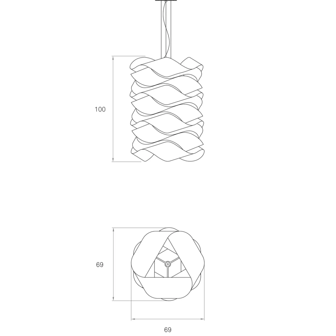 LZF Lamps Link Chain 3 Pendelleuchte