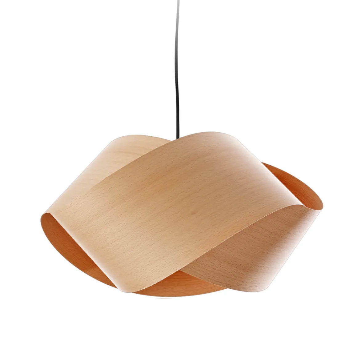 LZF Lamps Nut Pendelleuchte, Kabel: schwarz, Rückläufer