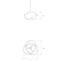 LZF Lamps Nut Pendelleuchte, Kabel: schwarz