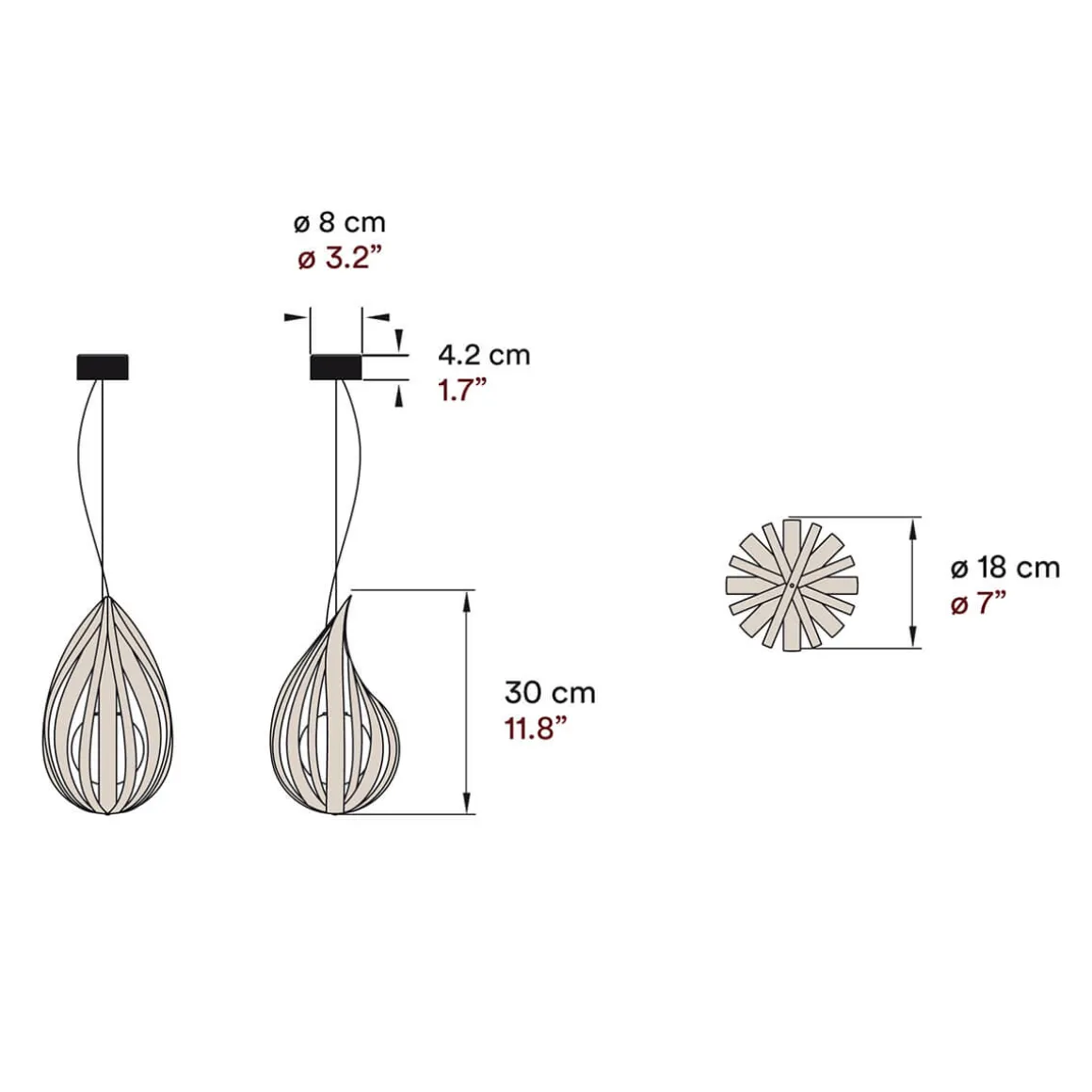 LZF Lamps Raindrop Small Pendelleuchte