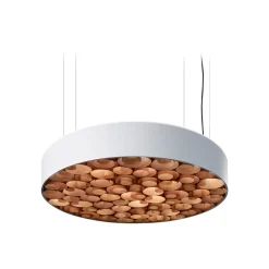 LZF Lamps Spiro Medium LED Pendelleuchte, äußerer Schirm: weiß