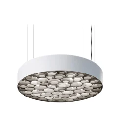 LZF Lamps Spiro Medium LED Pendelleuchte, äußerer Schirm: weiß
