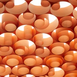 LZF Lamps Spiro Medium LED Pendelleuchte, äußerer Schirm: weiß