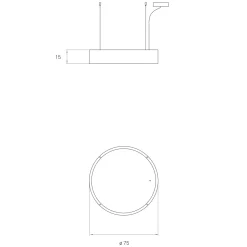 LZF Lamps Spiro Medium LED Pendelleuchte, äußerer Schirm: weiß