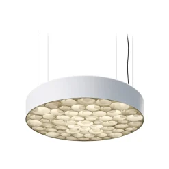 LZF Lamps Spiro Medium LED Pendelleuchte, äußerer Schirm: weiß