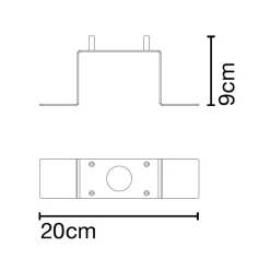 Marset Bodenbefestigungsteil für Lab B