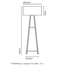 Marset Cala Metal P145 Stehleuchte