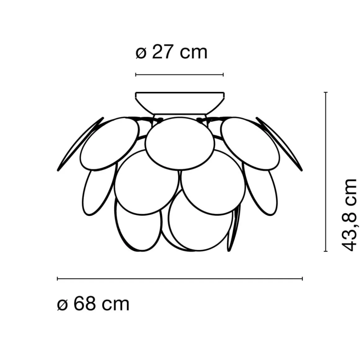 Marset Discocó C68 Deckenleuchte, Rückläufer