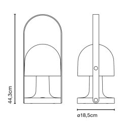 Marset FollowMe Plus LED Akkuleuchte