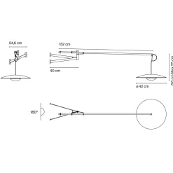 Marset Ginger A XL 42 LED Wandleuchte