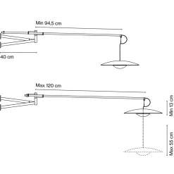 Marset Ginger A XL 42 LED Wandleuchte