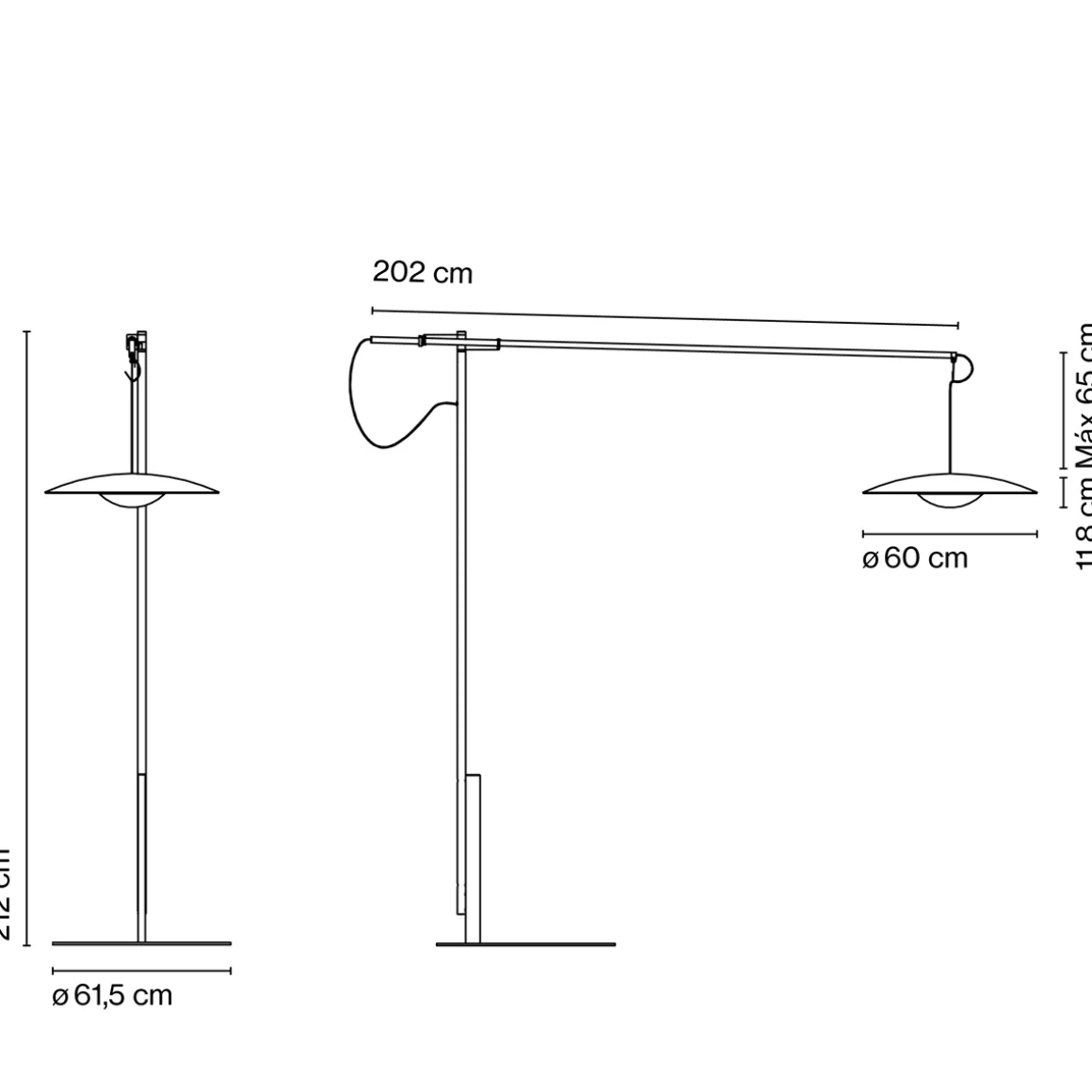 Marset Ginger XXL 60 LED Stehleuchte