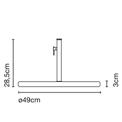Marset Jaima P207+43 IP65 LED Stehleuchte, mit Sockel