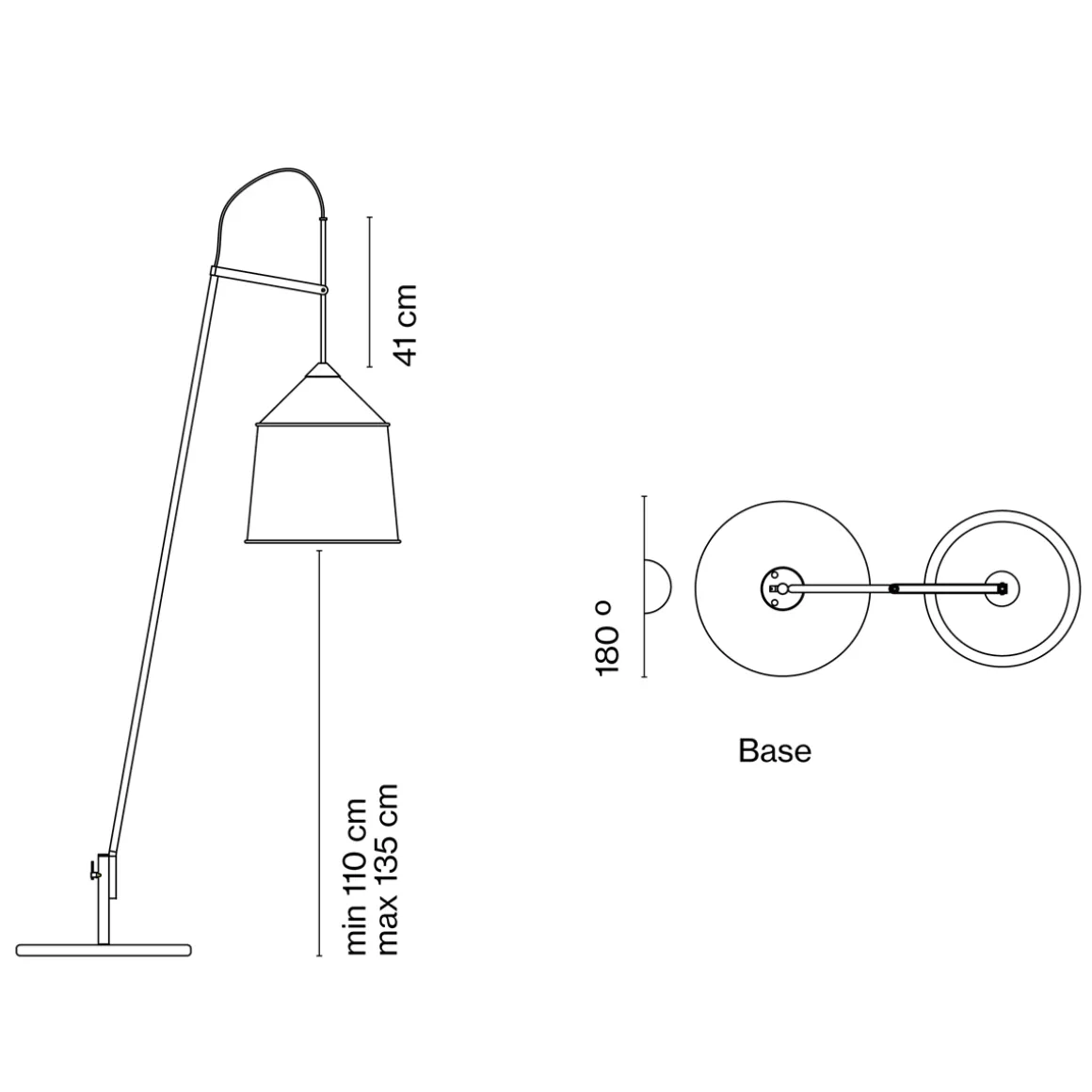 Marset Jaima P207+43 IP65 LED Stehleuchte, mit Sockel