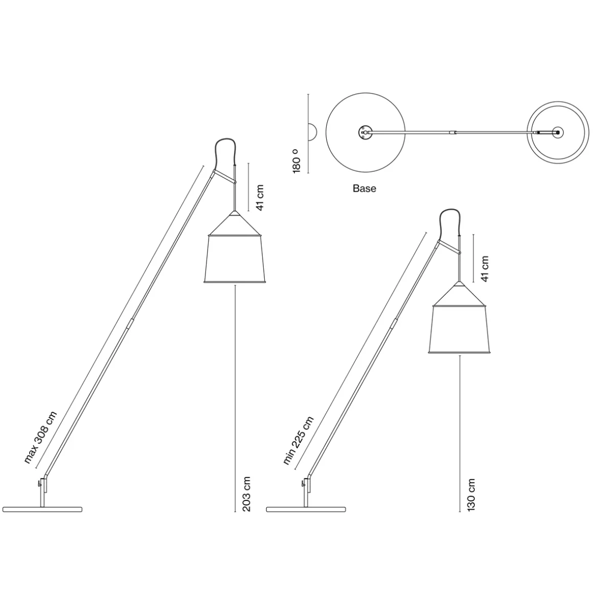 Marset Jaima P307+54 IP65 LED Stehleuchte, mit Sockel