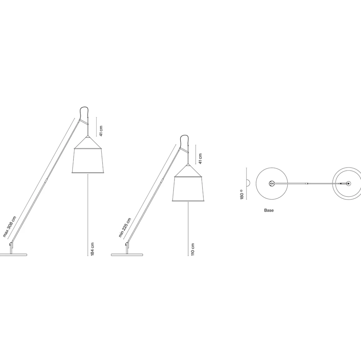 Marset Jaima P307+71 IP65 LED Stehleuchte, mit Sockel