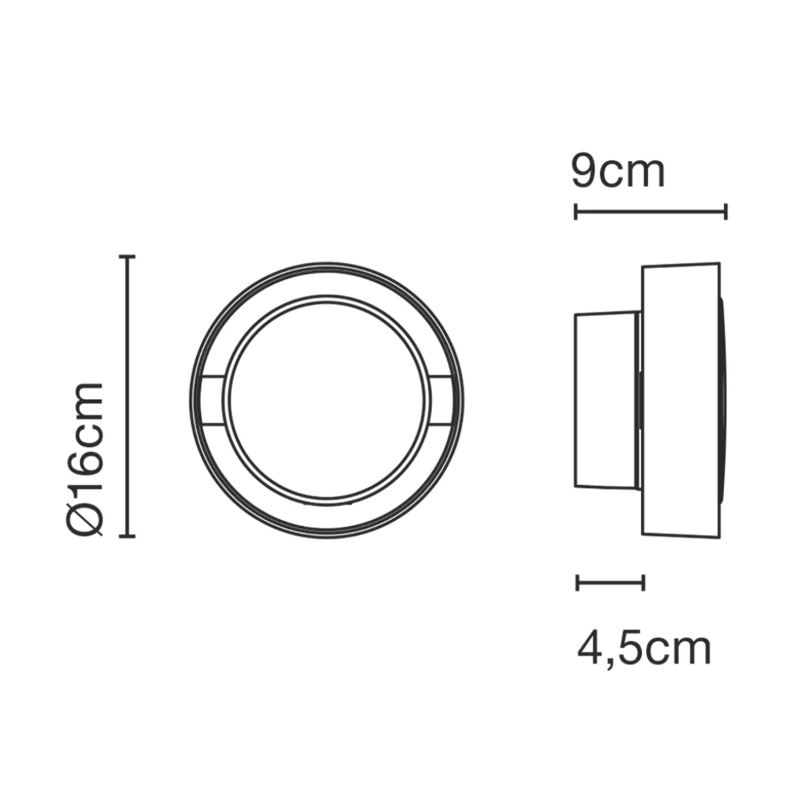 Marset Plaff-on! 16 IP65 LED Wand- / Deckenleuchte