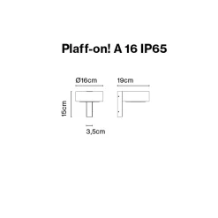 Marset Plaff-on! A IP65 LED Wandleuchte