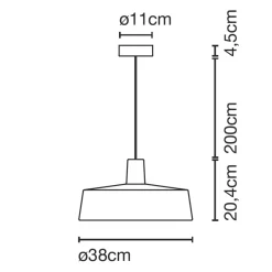 Marset Soho 38 IP44 LED Pendelleuchte Outdoor