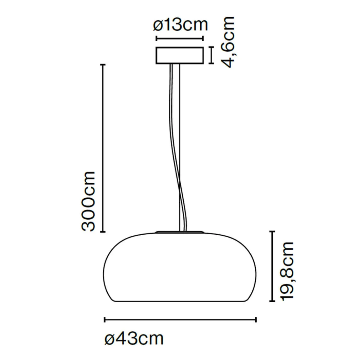 Marset Vetra 43 LED Pendelleuchte