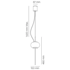 Milan Astros Pendelleuchte