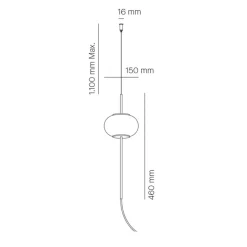 Milan Astros Steh- / Pendelleuchte