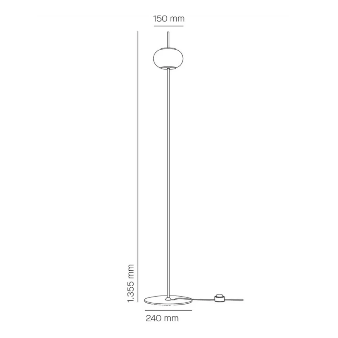 Milan Astros Stehleuchte
