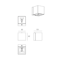 Milan Dau Wandleuchte