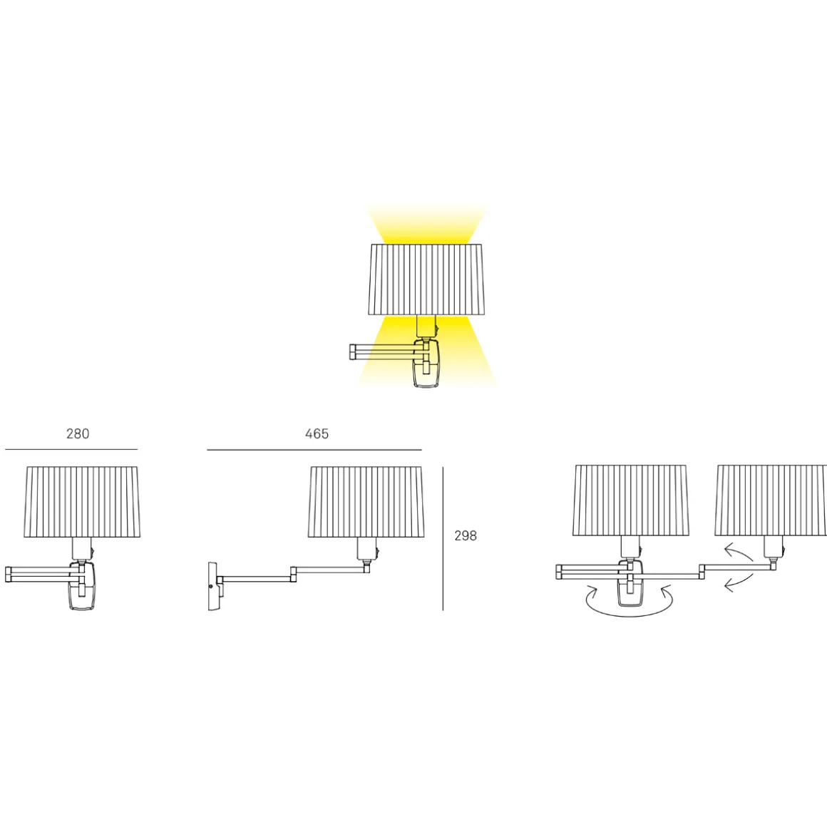 Milan Elea Ambiente Wandleuchte, Auslaufmodell