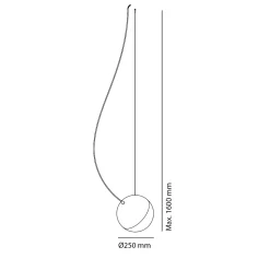 Milan Half Pendelleuchte, Ø 25 cm
