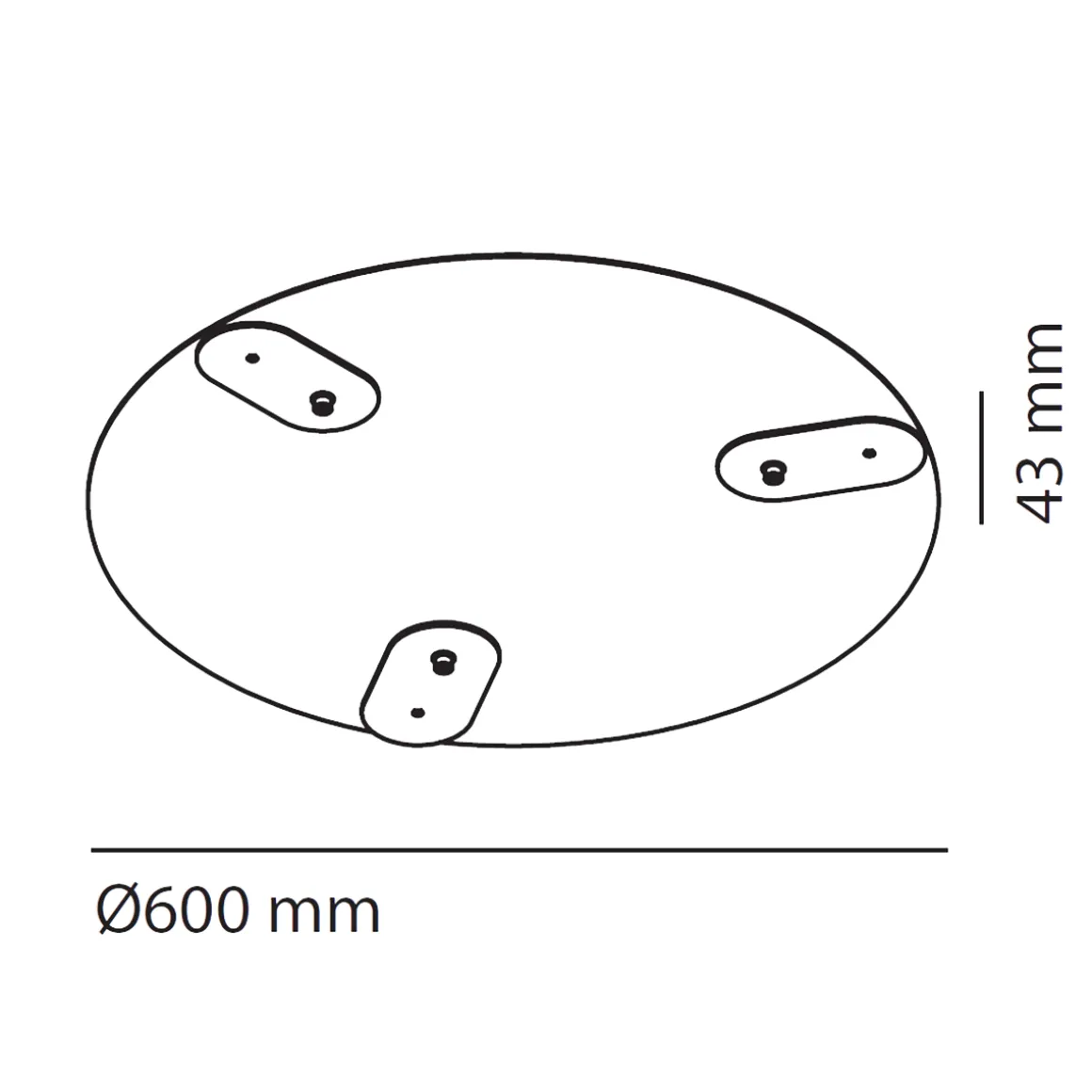 Milan Half Pendelleuchte, Ø 16 cm