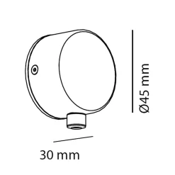 Milan Half Wandleuchte, Ø 16 cm